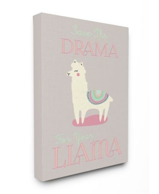 Boho Drama Llama Canvas Wall Art, 30" x 40"