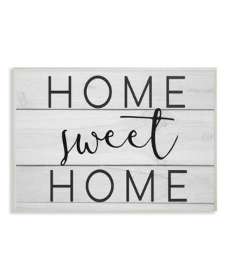 Home Sweet Home Planks Wall Plaque Art, 12.5" x 18.5"