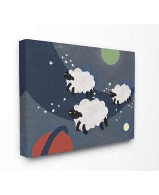 Sheep in Space Canvas Wall Art, 24" x 30"
