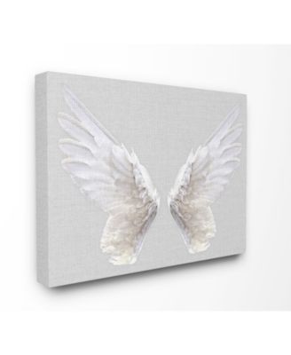 Gray Wings Canvas Wall Art, 16" x 20"