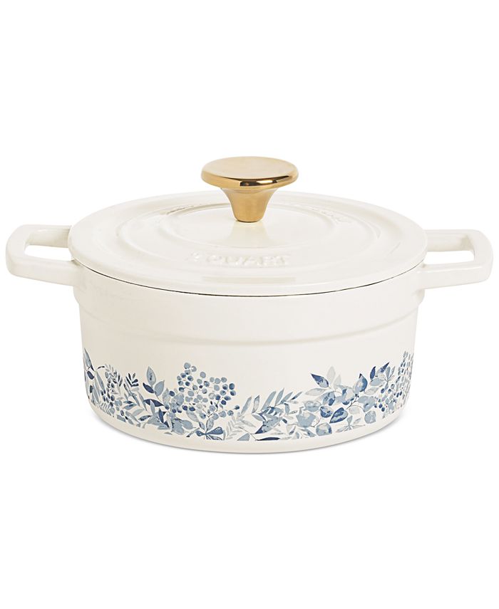 Martha Stewart Collection CLOSEOUT! Enameled Cast Iron Round 8-Qt. Dutch  Oven - Macy's