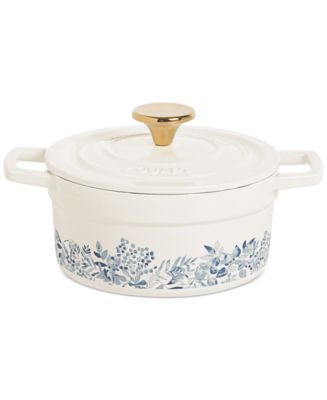 Martha Stewart Collection 2-Qt. Enameled Cast Iron Dutch Oven with Pumpkin  Knob, Created for Macy's - Macy's