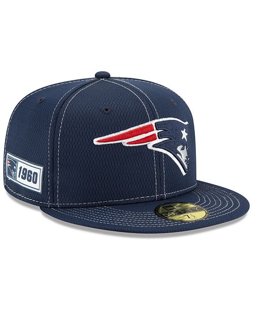 New Era New England Patriots On Field Sideline Road 59fifty Fitted Cap Reviews Sports Fan Shop By Lids Men Macy S