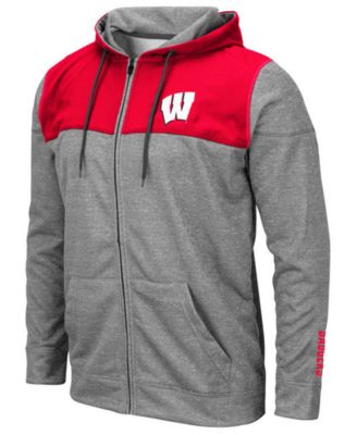 wisconsin badgers zip up sweatshirt