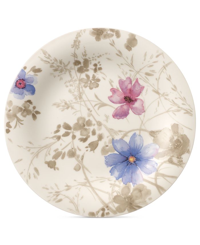 Plat Villeroy & Boch Mariefleur Gris 23 Cm - Neuf - Fond Plat Floral
