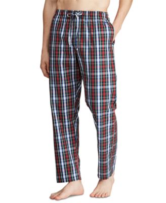 polo ralph lauren men's plaid woven pajama pants