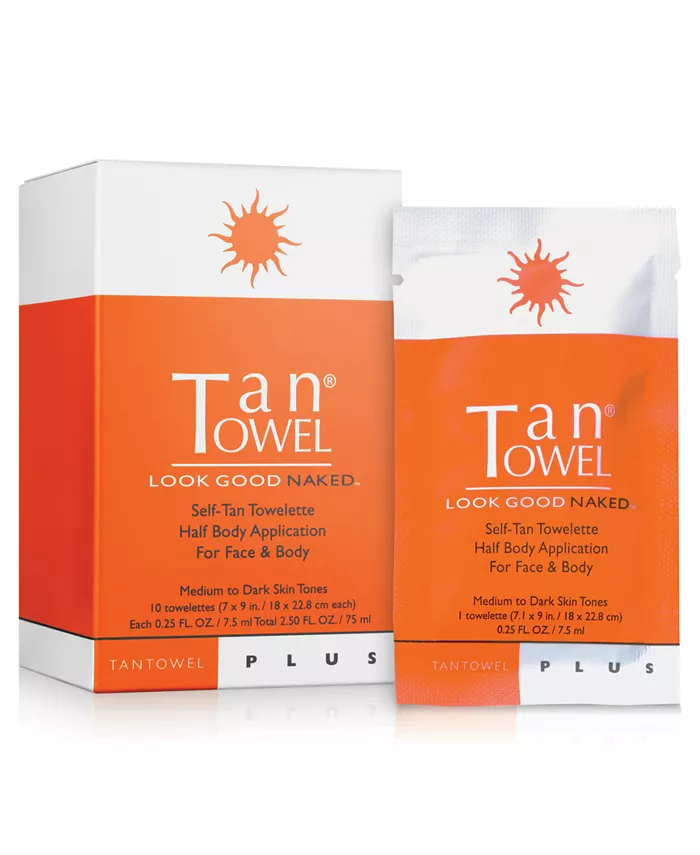 TanTowel Half Body Plus Self-Tan Towelettes