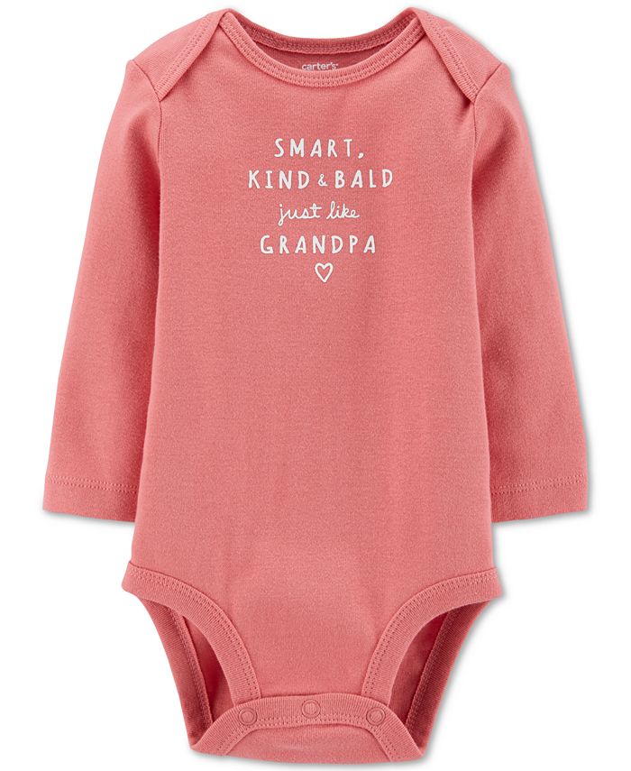 Carter s Baby Girls Cotton Just Like Grandpa Bodysuit Macy s