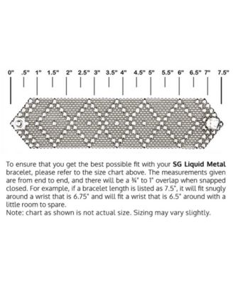 B9 Silver Mesh Bracelet in 7", 7 1/2" or 8"