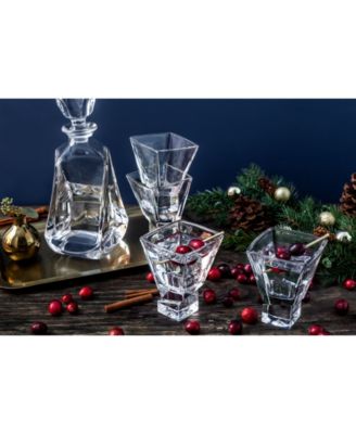 Joyjolt Carre Glassware Collection In Clear