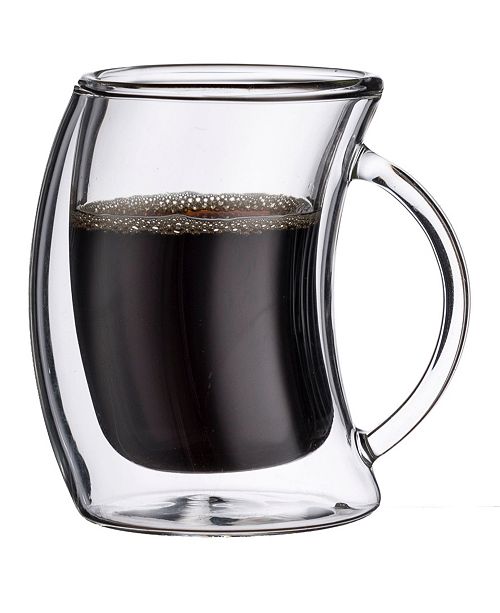 JoyJolt Caleo Double Wall Insulated Coffee Mugs, Set of 4 & Reviews Glassware Dining Macy's