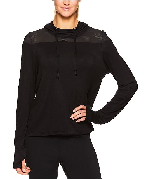 Gaiam Naomi Mesh Trimmed Cropped Hoodie Reviews Women