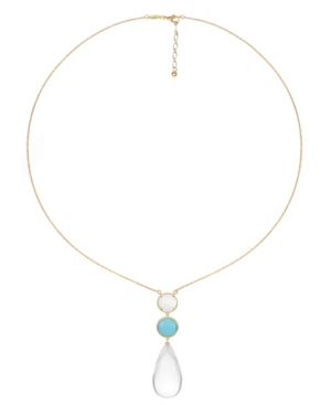 image of Trifari 14K Gold-Plated Long Pendant Necklace