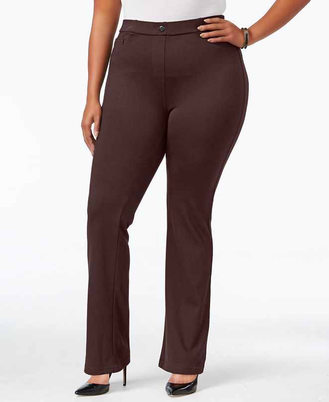 Style & Co Petite Plus Size Bootcut Pants, Created for Macy's & Reviews ...