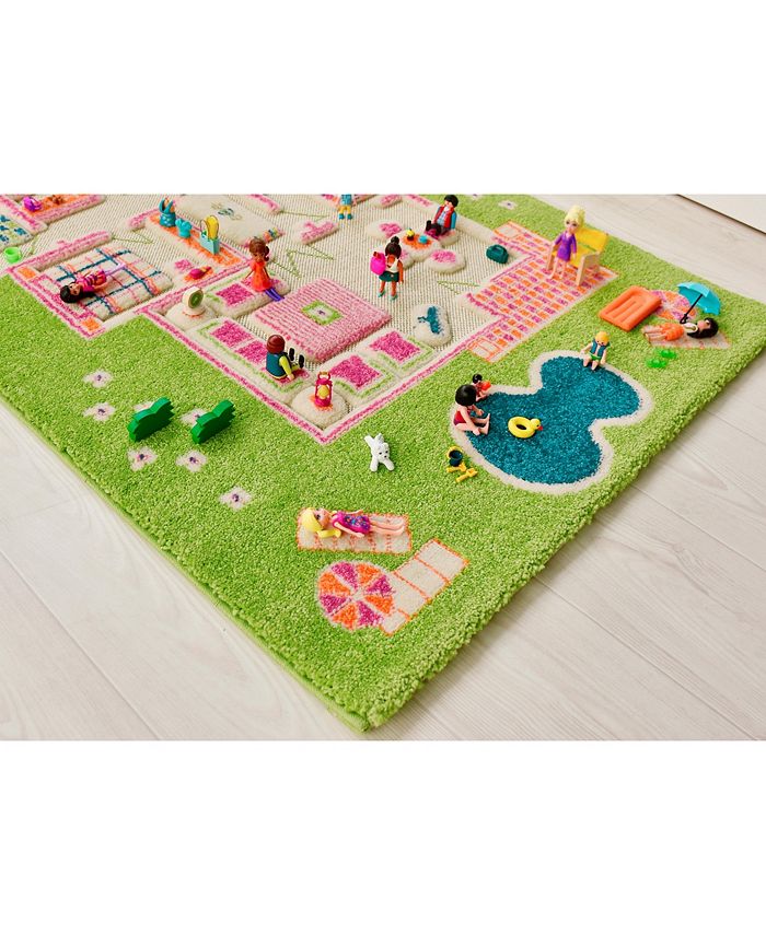 IVI Playhouse Green 3D Play Rug - Macy's