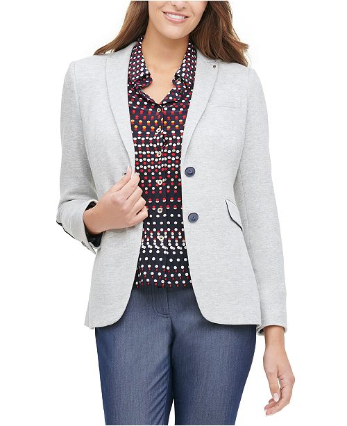 Tommy Hilfiger Elbow Patch Button Cuff Blazer Reviews Jackets