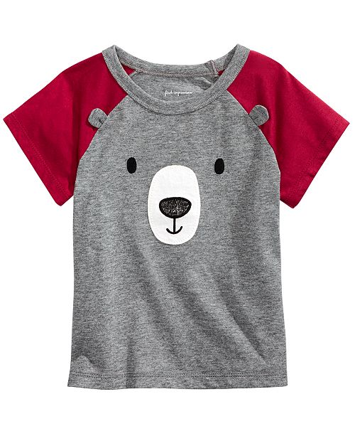 First Impressions Baby Boys Teddy Bear Raglan T Shirt Created For