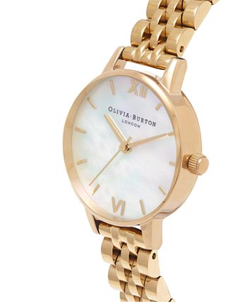 Olivia Burton - Women's Gold-Tone Stainless Steel Bracelet Watch 30mm