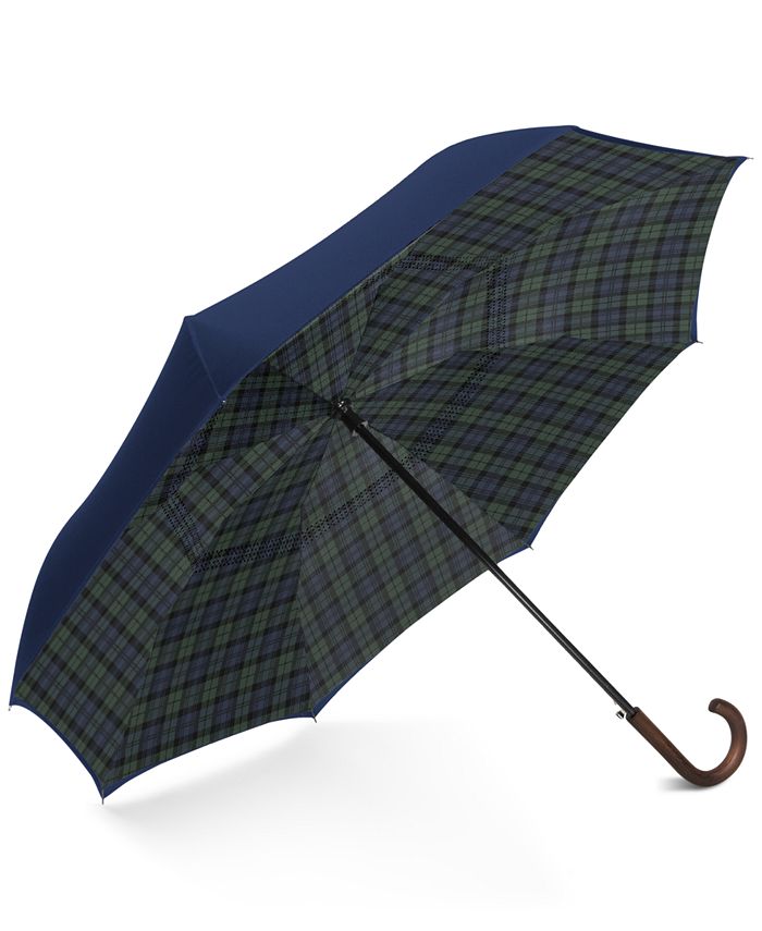 Shedrain - Plaid Reverse-Close Umbrella