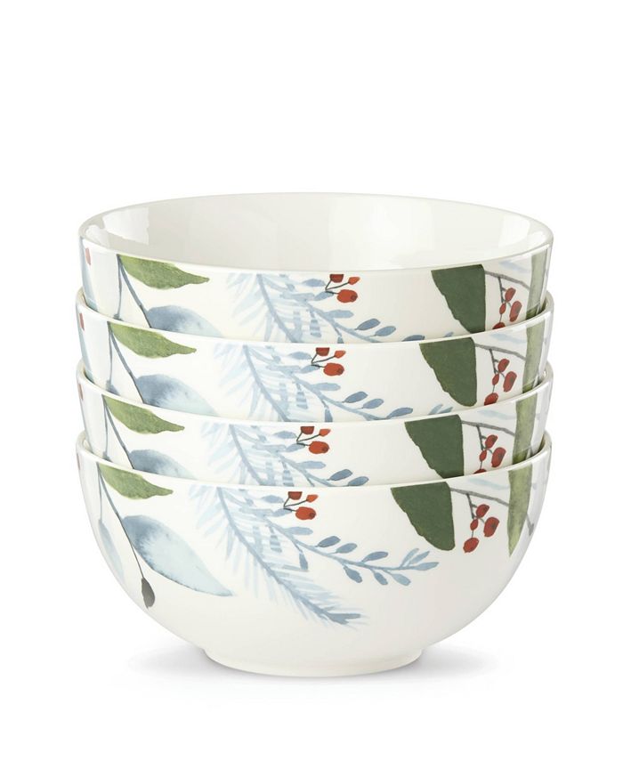Lenox Frosted Pines Appetizer Bowls, Set of 4 Macy's