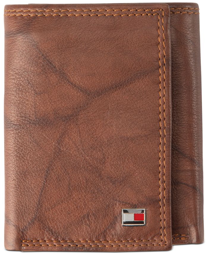 Brink Kvarter Imidlertid Tommy Hilfiger Men's Leather Billfold Pocket RFID Wallet - Macy's
