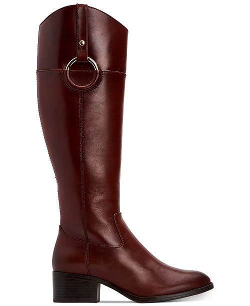 Alfani Women&#39;s Bexleyy Riding Leather Boots, Created for Macy&#39;s & Reviews - Boots - Shoes - Macy&#39;s