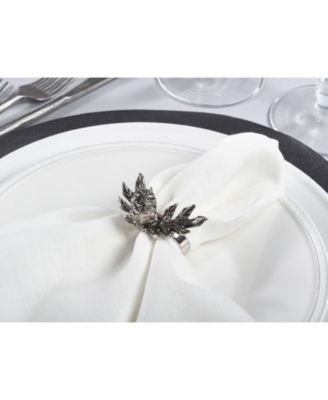 Pinecone Design Rustic Style Napkin Ring, Set of 4