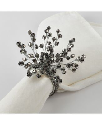 Napkin Ring Collection Beaded Napkin Ring, Set of 4