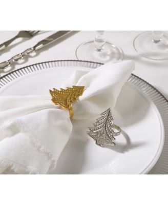 Christmas Tree Design Christmas Tree Napkin Ring, Set of 4