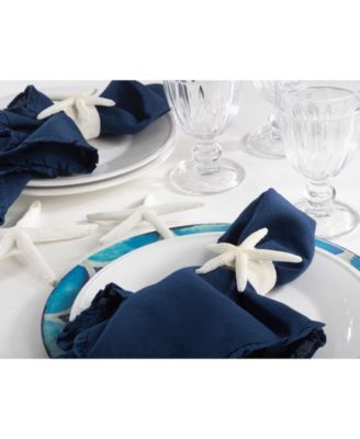 Neptune Collection Starfish Napkin Ring, Set of 4
