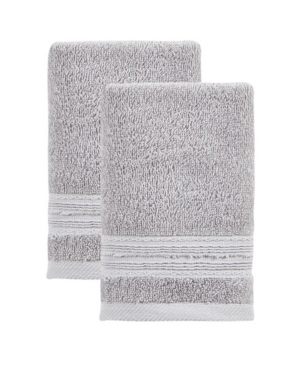 Ozan Premium Home Cascade Washcloth 2-pc. Set Bedding In Light Grey