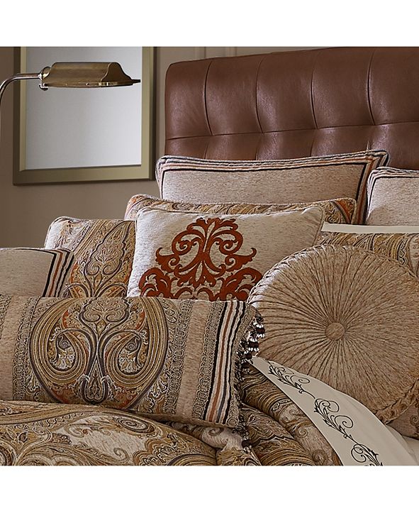 J Queen New York J Queen Luciana 18" Square Embellished Decorative Throw Pillow & Reviews