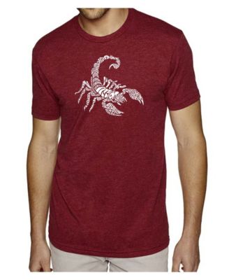 Men's Premium Word Art T-Shirt - Types of  Scorpions