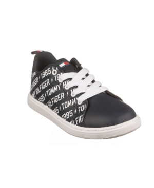 image of Tommy Hilfiger Toddler, Little and Big Boys Iconic Court Logo Sneakers
