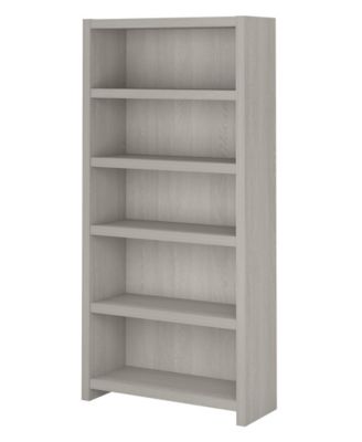 Kathy Ireland Office by Bush Furniture - Office by kathy ireland&reg; Echo 5 Shelf Bookcase in Gray Sand