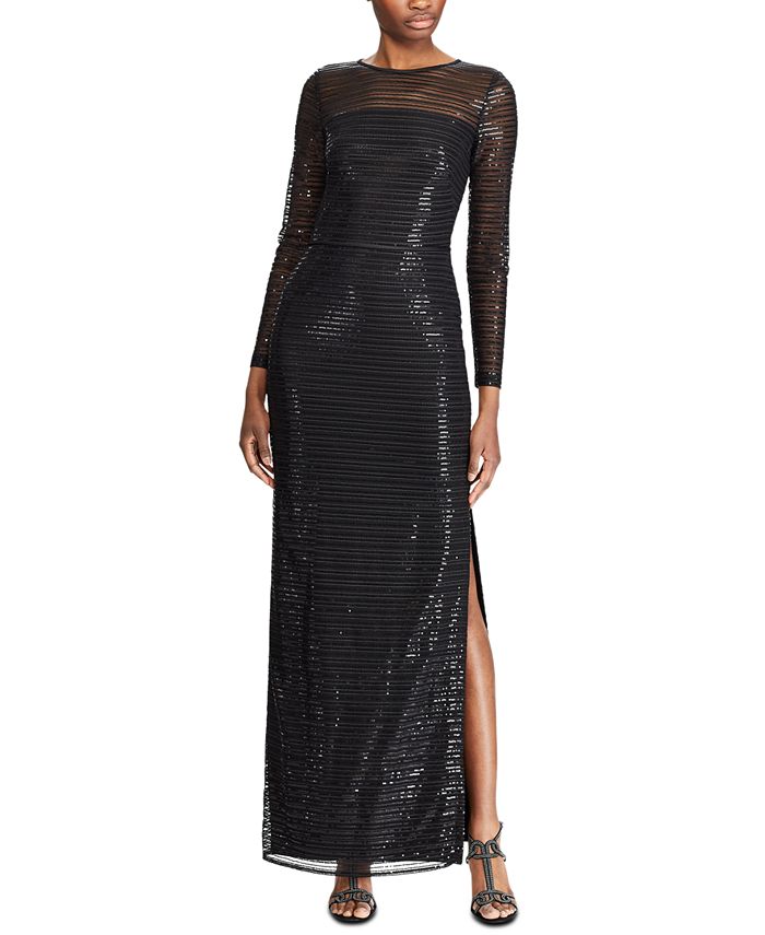 Lauren Ralph Lauren Sequined Evening Gown & Reviews - Dresses - Women ...