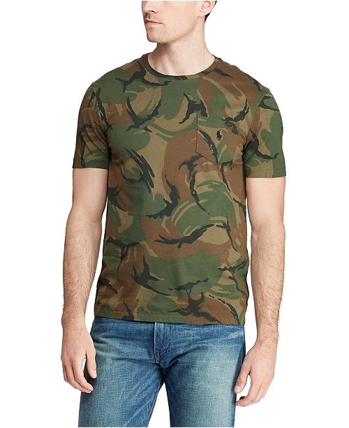 Polo Ralph Lauren Men S Big Tall Classic Fit Camo Pocket T Shirt