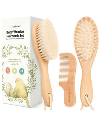 KeaBabies - Baby Hair Brush and Comb Set for Newborn