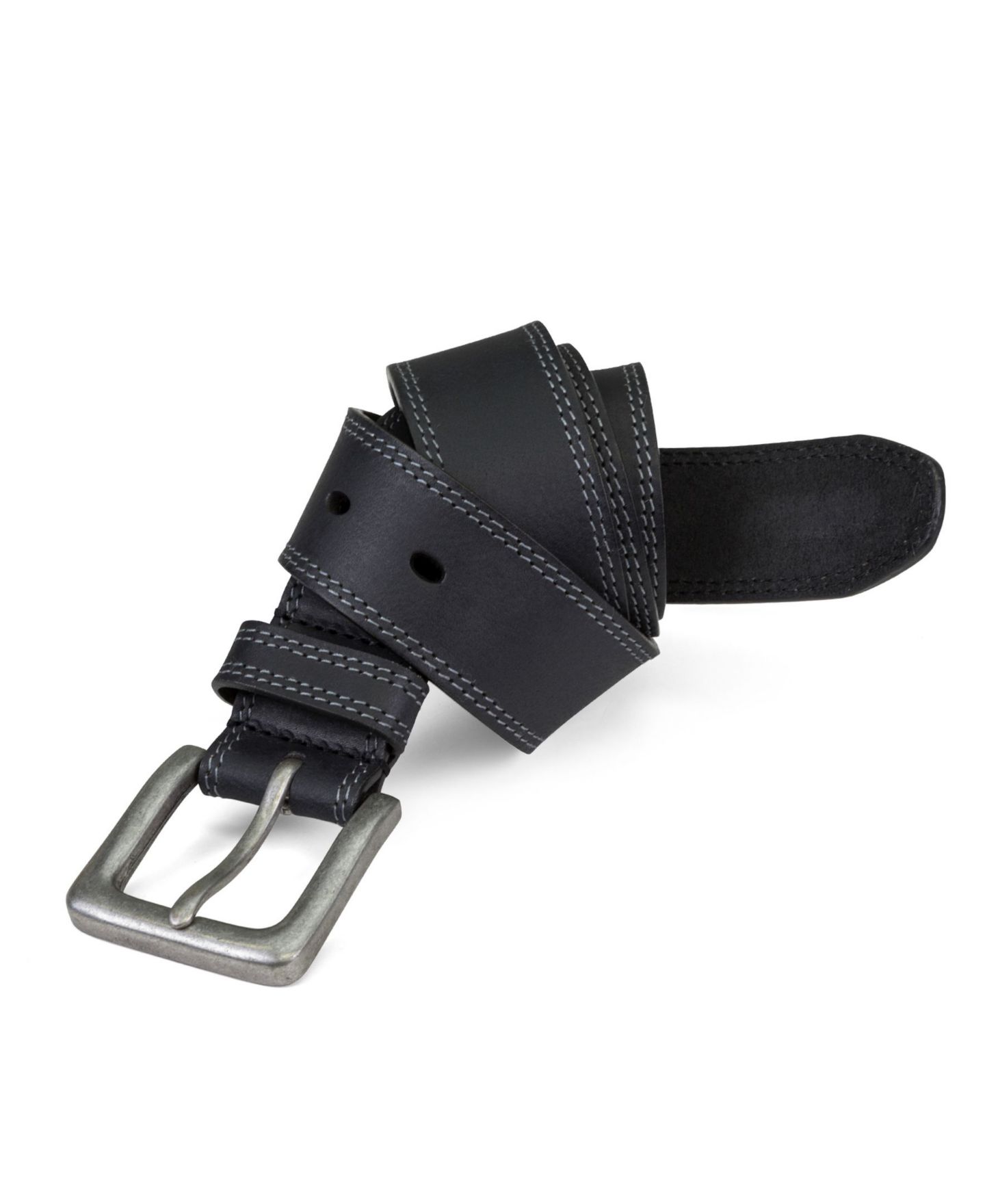 Мужской ремень Timberland 38mm Boot Leather Belt, цвет: Чёрный — фото 2