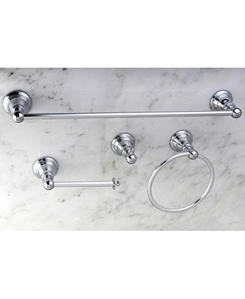 Kingston Brass - American Classic 4-Pc. Bathroom Accessory Set in Polished Chrome