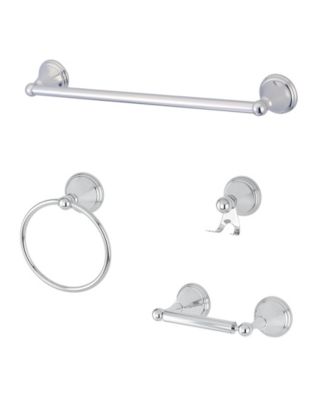 Kingston Brass - Governor 4-Pc. Bathroom Accessories Set in Polished Chrome
