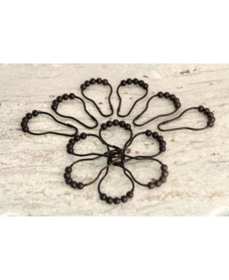 Roller Ball Shower Curtain Rings 12Pcs/Set