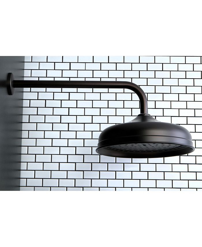 Kingston Brass - Trimscape 10-Inch Shower Head with 17-Inch Ceiling Mounted Shower Arm in Oil Rubbed Bronze