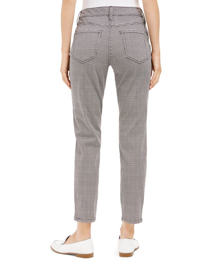 Charter Club Houndstooth Skinny Tummy-Control Jeans, Created for Macy's ...