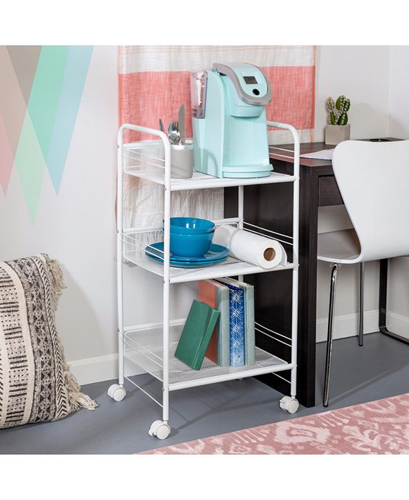 Honey Can Do 3Tier Mesh Rolling Storage Cart & Reviews Cleaning