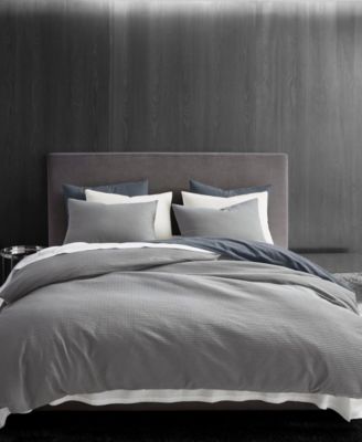Waffle Pique Cotton 3 Piece Duvet Cover Set, King