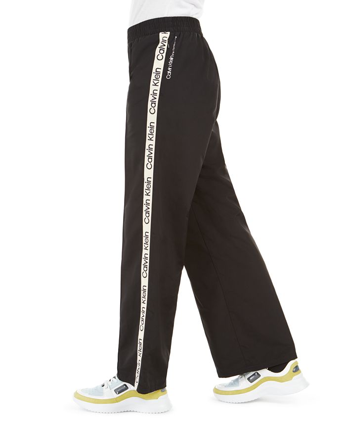 Calvin Klein Logo WideLeg Windbreaker Pants Macy's