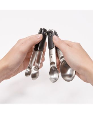 Good Grips Set of 4 Stainless Steel Magnetic Measuring Spoons