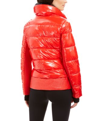 michael kors parka orange