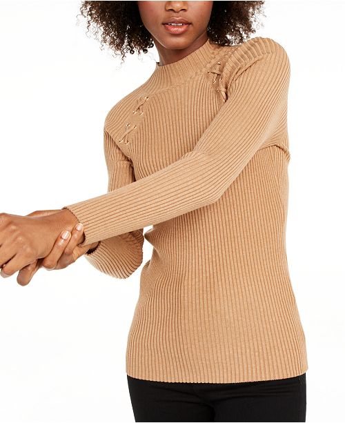 I N C Lace Up Sweater Created For Macy S